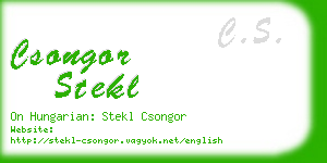 csongor stekl business card